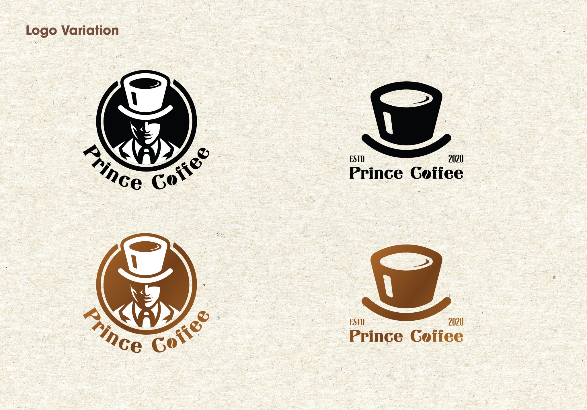 Thiet ke Logo quan ca phe Prince Coffee 2